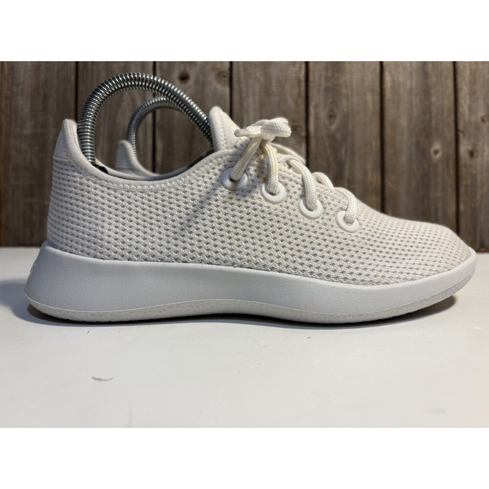 Allbirds Tree Runner Sneakers Womens Size 7 White Knit Athletic Shoes